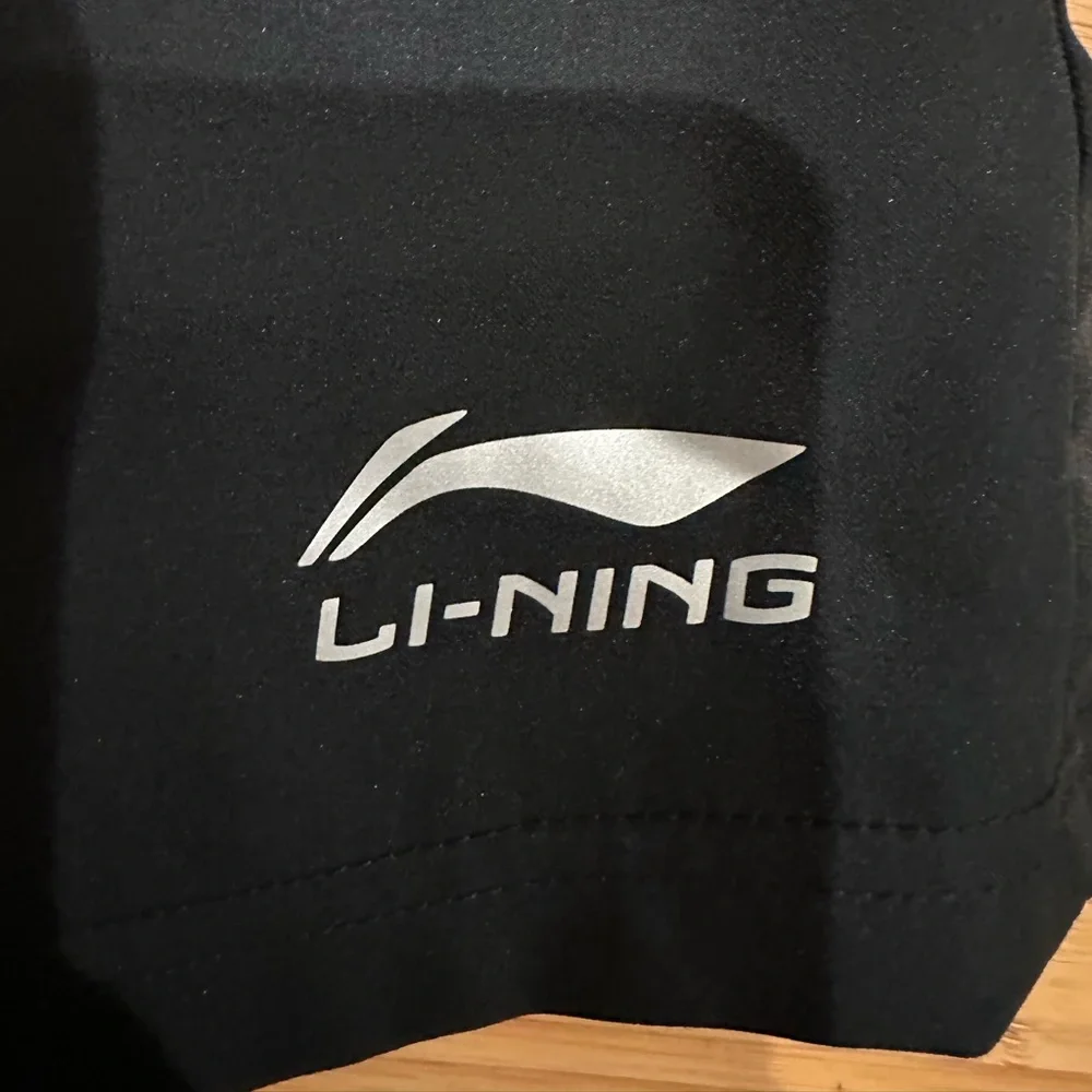 Li-Ning Youth Black Athletic Shorts Size 150 New With Tags